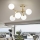 Ideal Lux - Lámpara de techo de superficie NODI 5xE14/28W/230V 50x55 cm latón/blanco