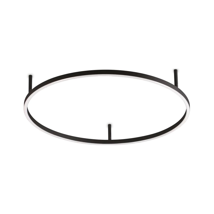 Ideal Lux - Lámpara de techo LED ORACLE SLIM, 37 W, 230 V, 2700 K, CRI 90, Ø 70 cm, negra