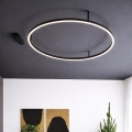 Ideal Lux - Lámpara de techo LED ORACLE SLIM LED/37W/230V 3000K CRI 90 Ø 70 cm negra