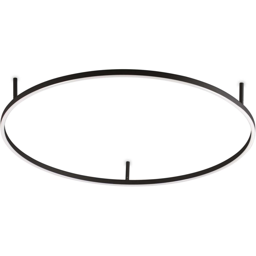 Ideal Lux - Lámpara de techo LED ORACLE SLIM LED/53W/230V 3000K IRC 90 diámetro 90 cm negra