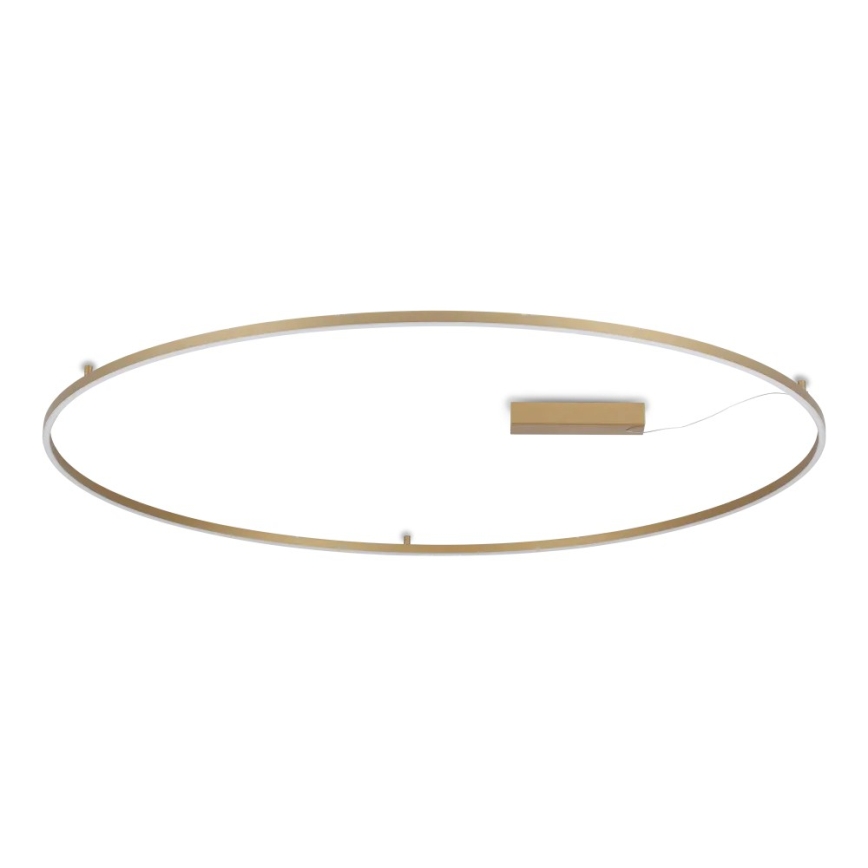 Ideal Lux - Lámpara de techo LED ORACLE SLIM LED/81W/230V 3000K IRC 90 Ø 150 cm dorada