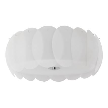 Ideal Lux - Lámpara de techo OVALINO 8xE27/60W/230V Ø 53,5 cm blanca