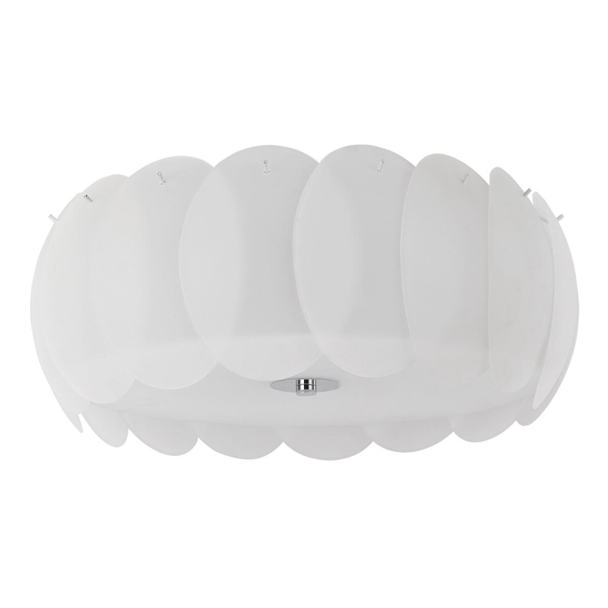 Ideal Lux - Lámpara de techo OVALINO 8xE27/60W/230V Ø 53,5 cm blanca
