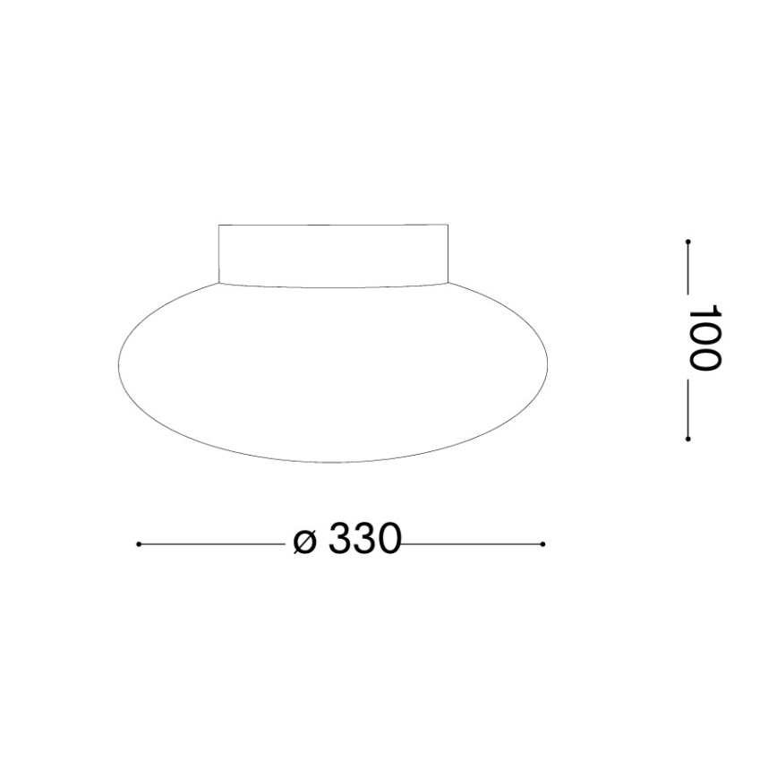 Ideal Lux - Lámpara de techo SMARTIES 1xE27/42W/230V Ø 33 cm blanca
