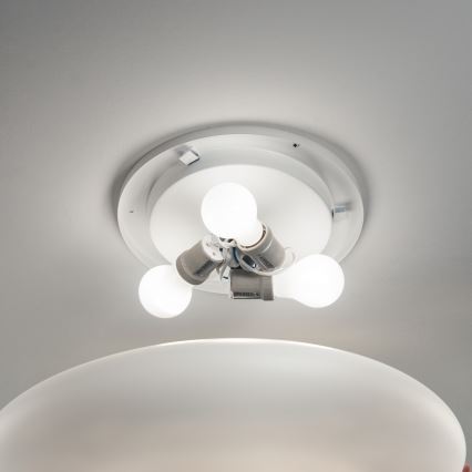 Ideal Lux - Lámpara de techo SMARTIES 2xE27/42W/230V Ø 42,5 cm blanca