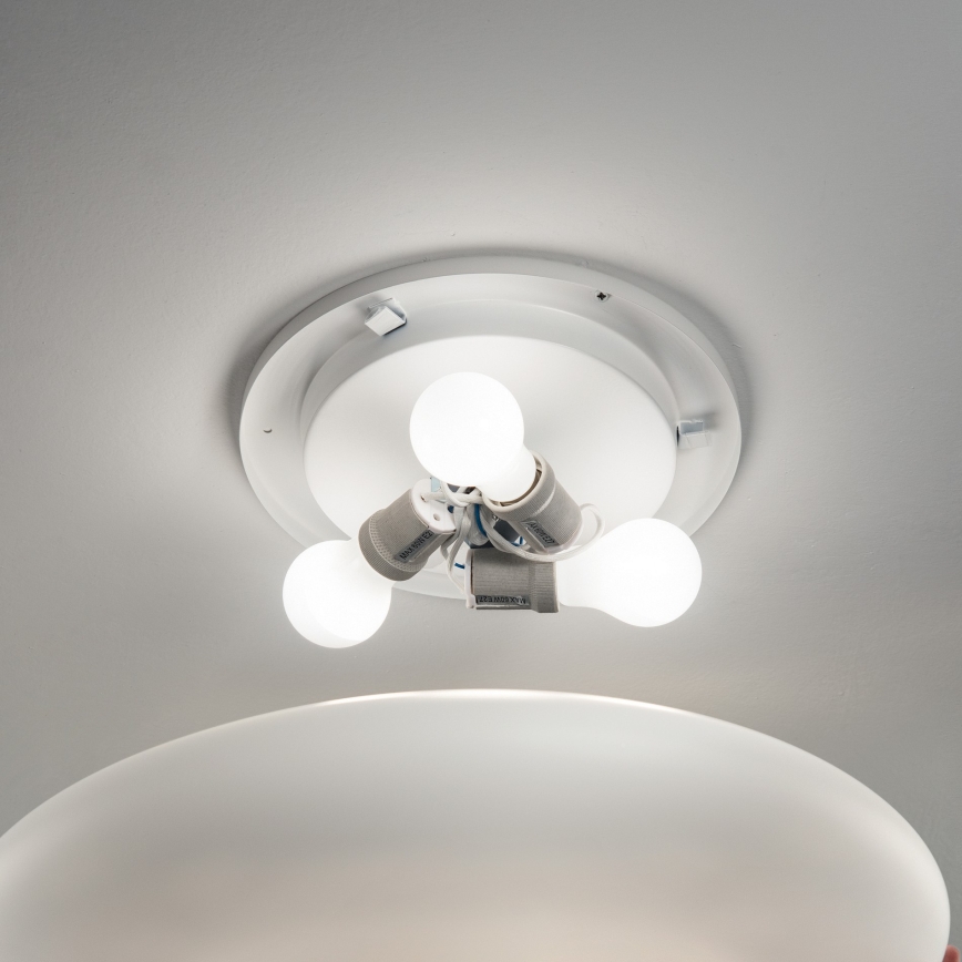 Ideal Lux - Lámpara de techo SMARTIES 2xE27/42W/230V Ø 42,5 cm blanca