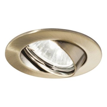 Ideal Lux - Lámpara empotrable SWING 1xGU10/28W/230V, Ø 8,2 cm, latón