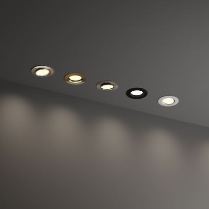 Ideal Lux - Lámpara empotrable SWING 1xGU10/28W/230V, Ø 8,2 cm, latón