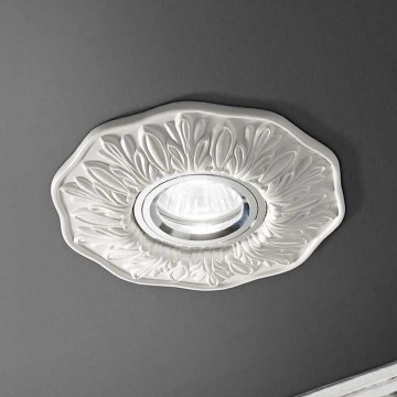 Ideal Lux - Lámpara empotrada POLKA 1xGU10/50W/230V blanca