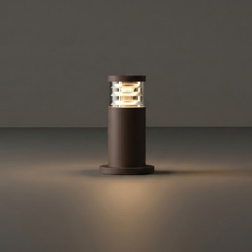 Ideal Lux - Lámpara exterior TRONCO 1xE27/42W/230V 25 cm IP65 marrón