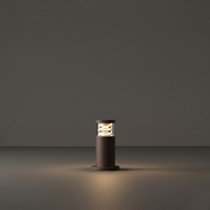 Ideal Lux - Lámpara exterior TRONCO 1xE27/42W/230V 25 cm IP65 marrón