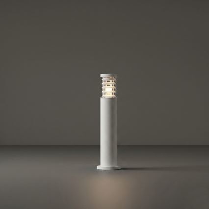 Ideal Lux - Lámpara exterior TRONCO 1xE27/42W/230V 60 cm IP65 blanca