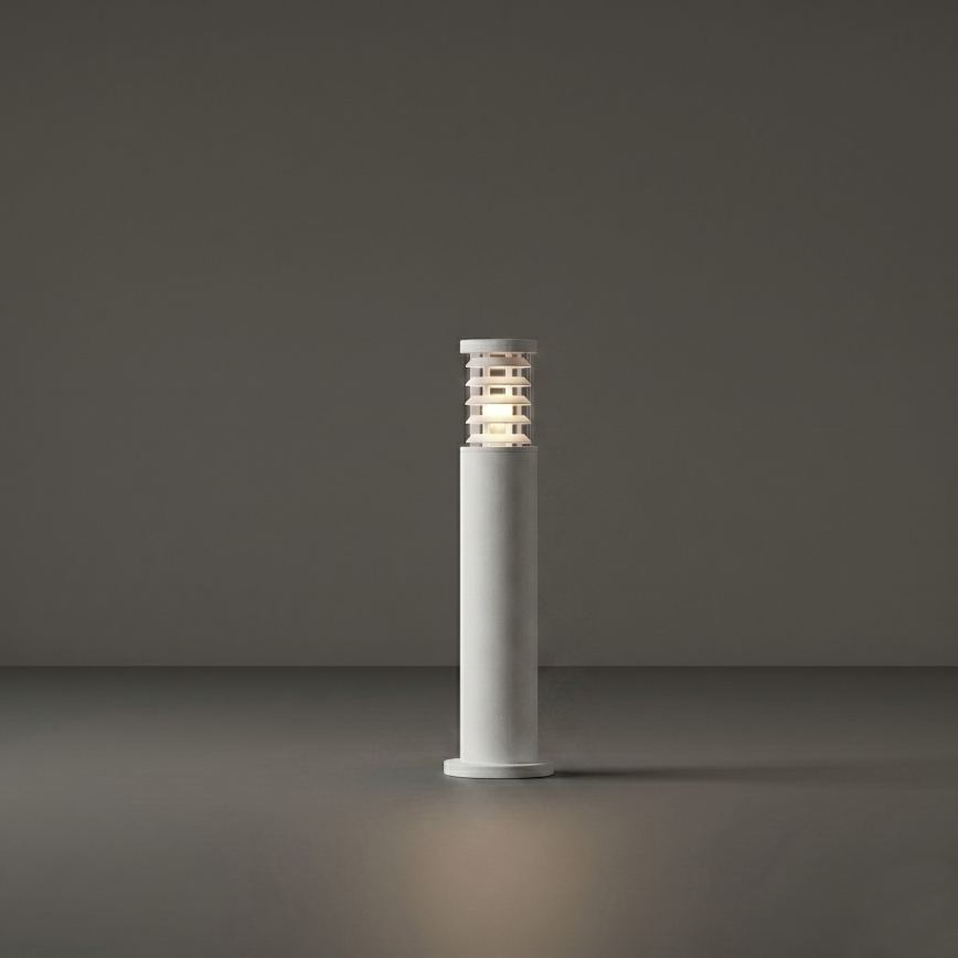 Ideal Lux - Lámpara exterior TRONCO 1xE27/42W/230V 60 cm IP65 blanca