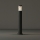 Ideal Lux - Lámpara exterior TRONCO 1xE27/42W/230V 80 cm IP65 negra