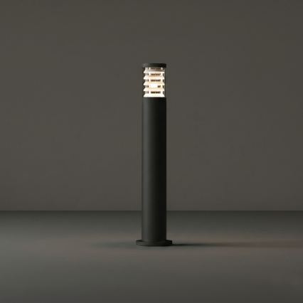 Ideal Lux - Lámpara exterior TRONCO 1xE27/42W/230V 80 cm IP65 negra