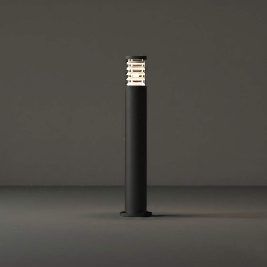 Ideal Lux - Lámpara exterior TRONCO 1xE27/42W/230V 80 cm IP65 negra