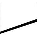 Ideal Lux - Lámpara LED colgante con cable DESK ACCENT LED/36W/230V CRI 90 120 cm negra