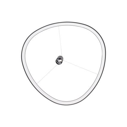Ideal Lux - Lámpara LED colgante con cable GEMINI, 78 W, 230 V, 2700 K, diámetro 105 cm, CRI 90, negra