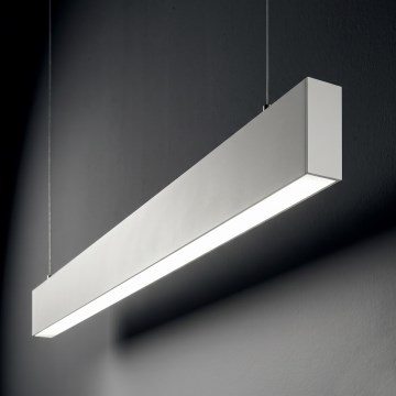 Ideal Lux - Lámpara LED colgante con cable STEEL LED/29W/230V 4000K CRI 90 120 cm blanco