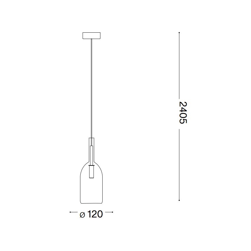 Ideal Lux - Lámpara LED colgante EMPIRE 1xG9/3W/230V