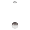 Ideal Lux - Lámpara LED colgante EQUINOXE 1xG4/2W/230V diá. 20 cm cromo brillante/ahumado