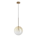 Ideal Lux - Lámpara LED colgante EQUINOXE 1xG4/2W/230V diá. 25 cm latón/ahumado