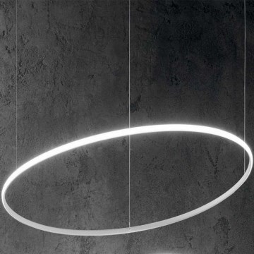 Ideal Lux - Lámpara LED colgante HULAHOOP LED/46W/230V 3000K diá. 100 cm CRI 90 blanco
