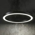 Ideal Lux - Lámpara LED colgante ORACLE LED/28W/230V 3000K diá. 50 cm CRI 90 negro