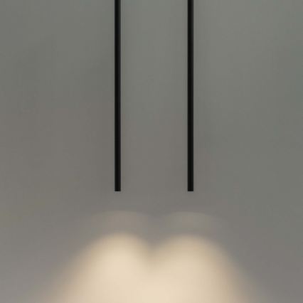 Ideal Lux - Lámpara LED colgante ULTRATHIN LED/11,5W/230V CRI 90 negro