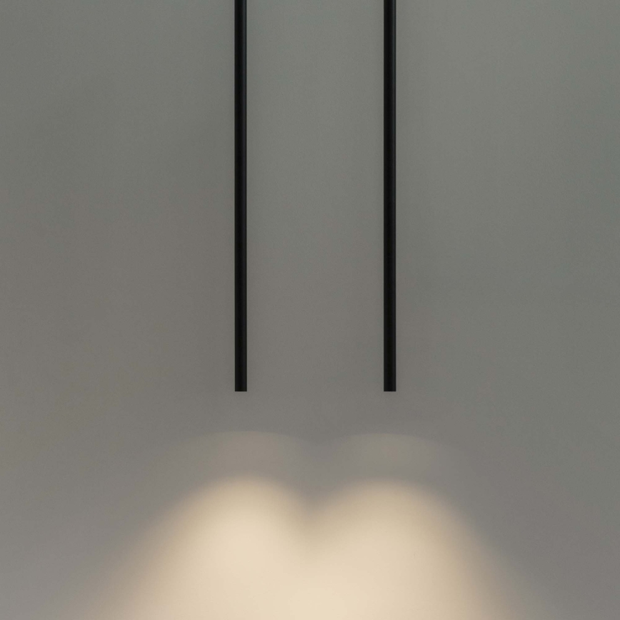 Ideal Lux - Lámpara LED colgante ULTRATHIN LED/11,5W/230V CRI 90 negro