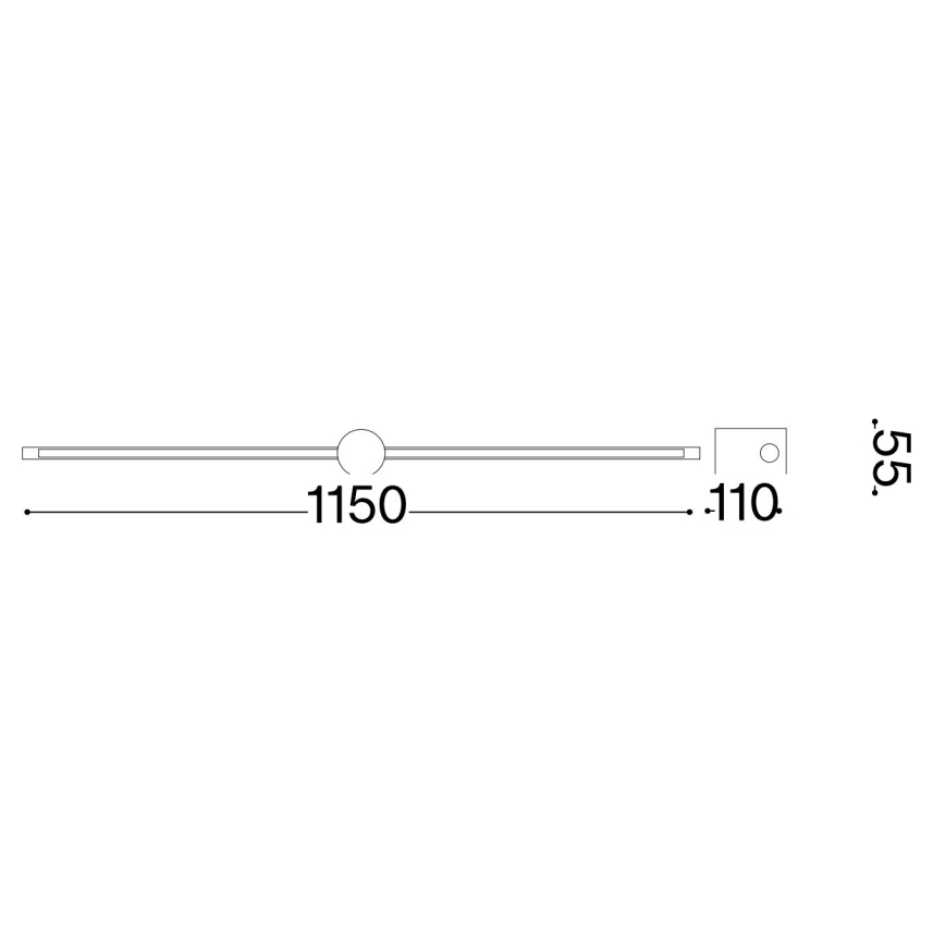 Ideal Lux - Lámpara LED de cuadro FILO LED/16W/230V 115 cm CRI 90 blanco