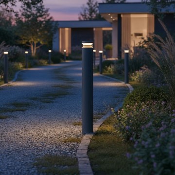Ideal Lux - Lámpara LED de exterior BOEING LED/14W/230V 100 cm CRI 90 IP65 antracita