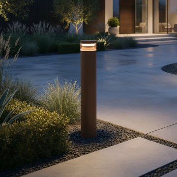 Ideal Lux - Lámpara LED de exterior BOEING LED/14W/230V 100 cm CRI 90 IP65 marrón