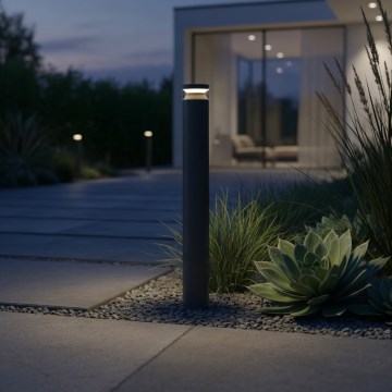 Ideal Lux - Lámpara LED de exterior BOEING LED/14W/230V 100 cm CRI 90 IP65 negro