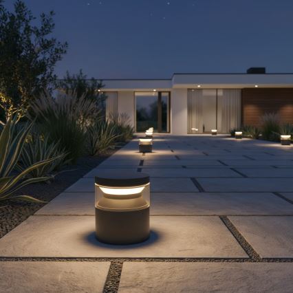 Ideal Lux - Lámpara LED de exterior BOEING LED/14W/230V 15 cm CRI 90 IP65 marrón