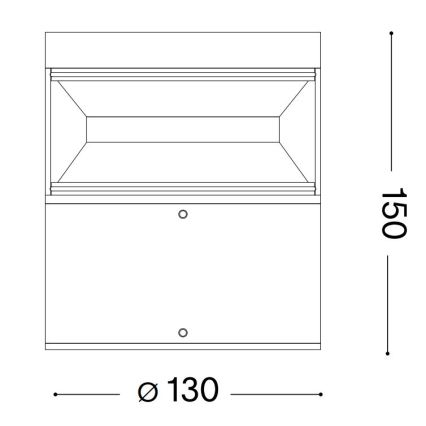 Ideal Lux - Lámpara LED de exterior BOEING LED/14W/230V 15 cm CRI 90 IP65 negro