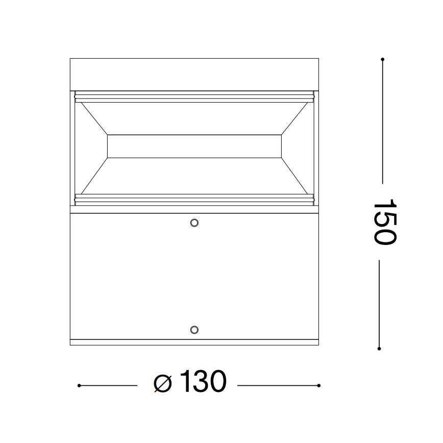 Ideal Lux - Lámpara LED de exterior BOEING LED/14W/230V 15 cm CRI 90 IP65 negro