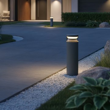 Ideal Lux - Lámpara LED de exterior BOEING LED/14W/230V 40 cm CRI 90 IP65 antracita