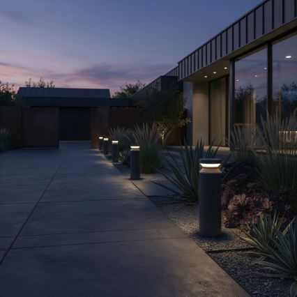 Ideal Lux - Lámpara LED de exterior BOEING LED/14W/230V 40 cm CRI 90 IP65 negro