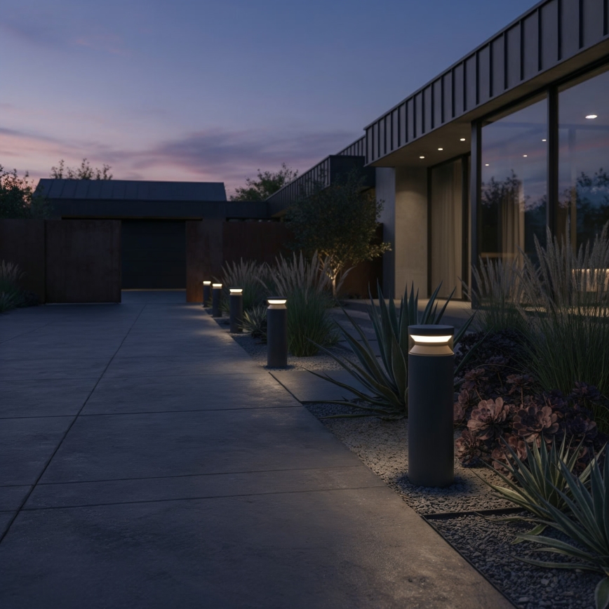 Ideal Lux - Lámpara LED de exterior BOEING LED/14W/230V 40 cm CRI 90 IP65 negro