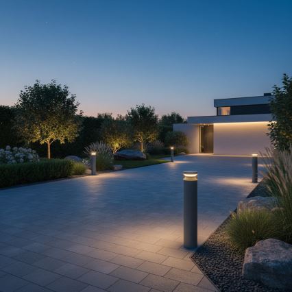 Ideal Lux - Lámpara LED de exterior BOEING LED/14W/230V diá. 70 cm CRI 90 IP65 antracita