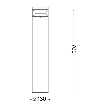 Ideal Lux - Lámpara LED de exterior BOEING LED/14W/230V diá. 70 cm CRI 90 IP65 antracita