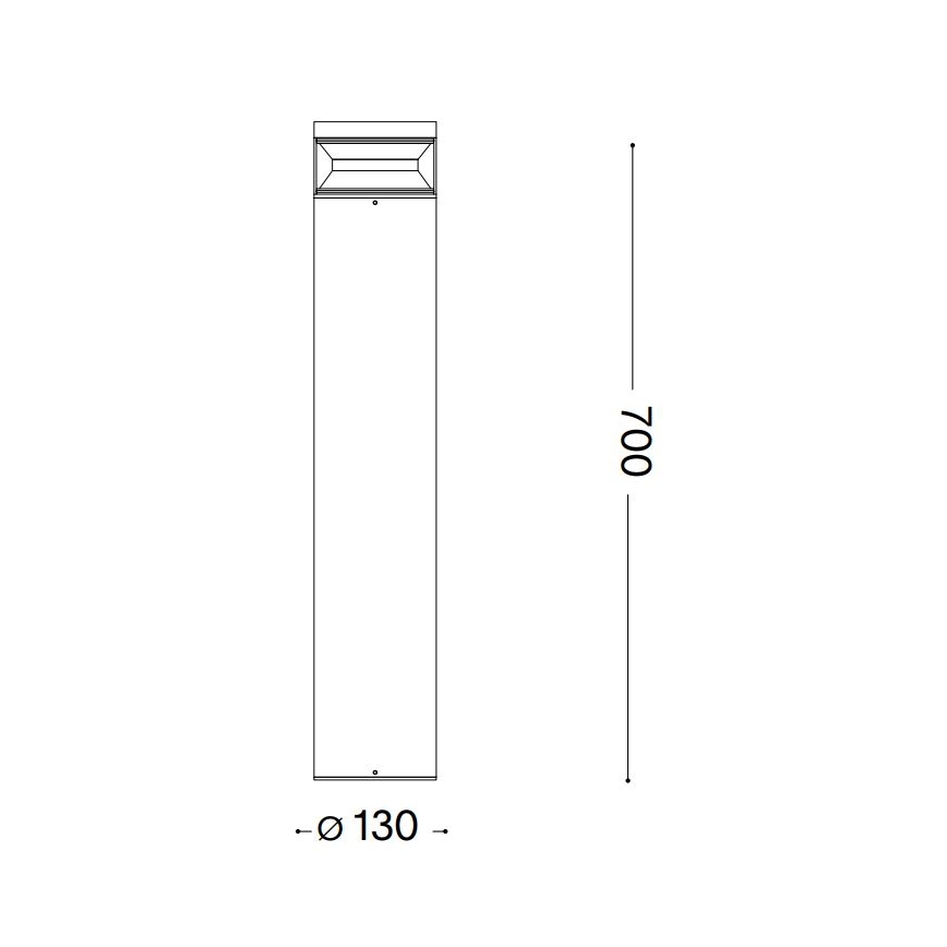 Ideal Lux - Lámpara LED de exterior BOEING LED/14W/230V diá. 70 cm CRI 90 IP65 marrón