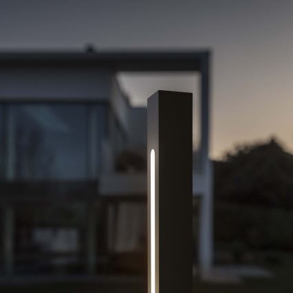 Ideal Lux - Lámpara LED de exterior JEDI LED/25W/230V 160 cm CRI 90 IP65 antracita