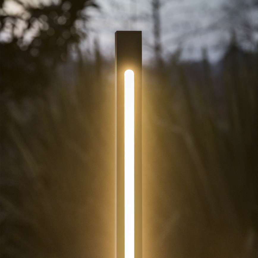 Ideal Lux - Lámpara LED de exterior JEDI LED/25W/230V 160 cm CRI 90 IP65 antracita