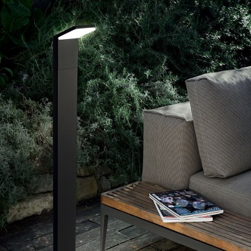 Ideal Lux - Lámpara LED de exterior STYLE LED/8,5W/230V 4000K 100 cm CRI 90 IP54 negro