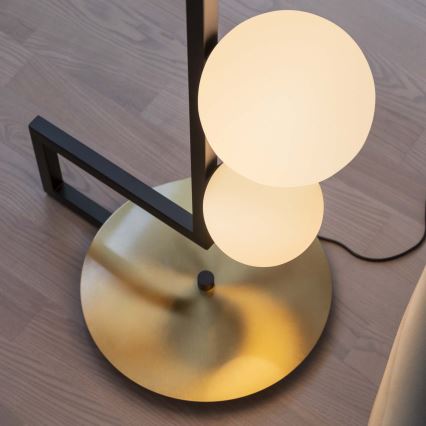 Ideal Lux - Lámpara LED de pie BIRDS 5xG9/3W/230V negro/dorado