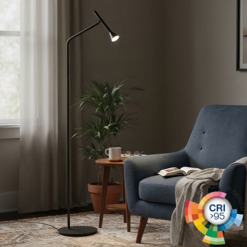 Ideal Lux - Lámpara LED de pie DIESIS LED/4,5W/230V CRI 95 negro
