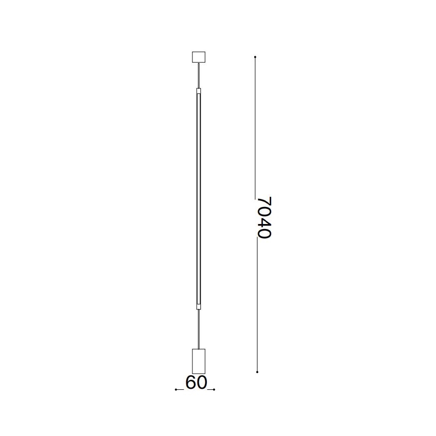 Ideal Lux - Lámpara LED de pie FILO LED/14W/230V 3000K CRI 90 negro