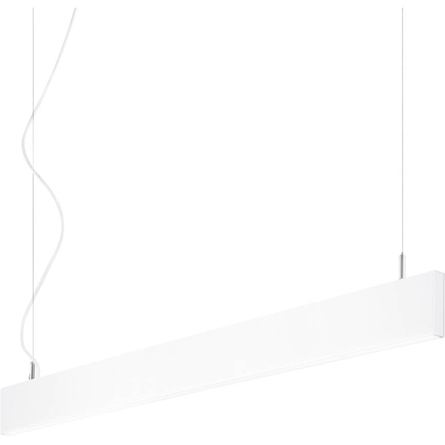 Ideal Lux - Lámpara LED de suspensión con cable LINUS LED/32W/230V 4000K CRI 90 120 cm blanca